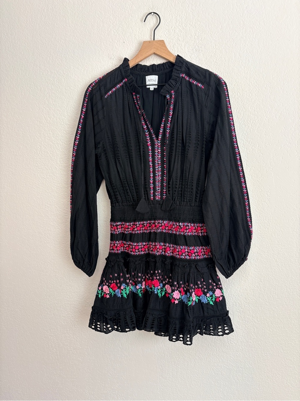 Misa Los Angeles Manuela Floral Embroidered Mini Dress - Picture 3 of 11